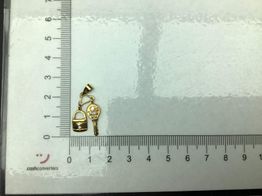 colgante oro 18k con circonita 