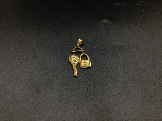 colgante oro 18k con circonita 