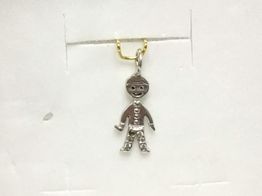 colgante oro 18k con circonita 