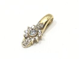 colgante oro 18k con circonita 