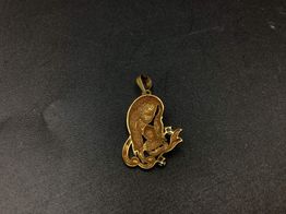 colgante oro 18k con circonita 