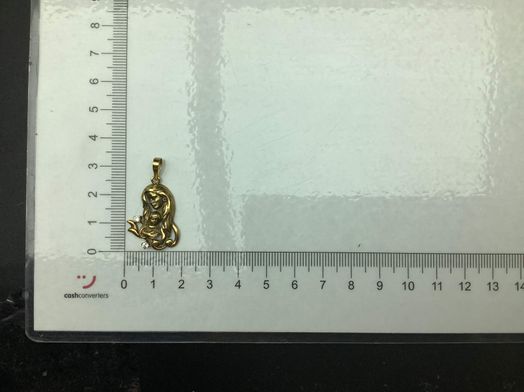 colgante oro 18k con circonita 