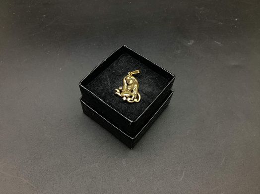 colgante oro 18k con circonita 