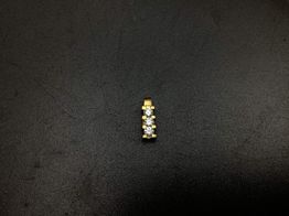 colgante oro 18k con circonita 