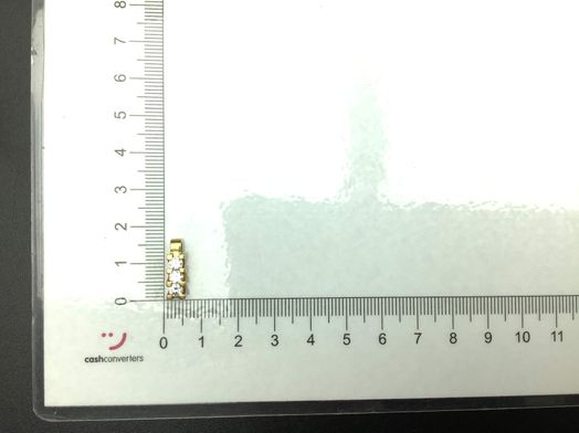 colgante oro 18k con circonita 