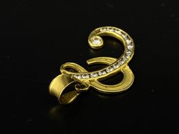colgante oro 18k con circonita 