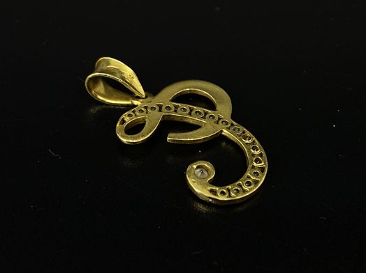 colgante oro 18k con circonita 