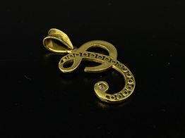 colgante oro 18k con circonita 