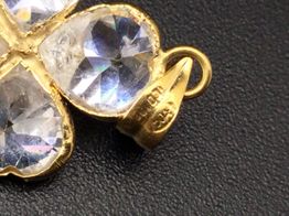 colgante oro 18k con circonita 