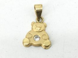colgante oro 18k con circonita 