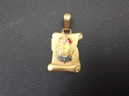 colgante oro 18k con circonita 