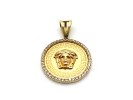 colgante oro 18k con circonita 