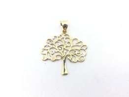 colgante oro 18k con circonita 