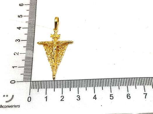 pendente ouro 18k con sem pedra 