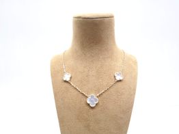 collar oro 18k con circonita 22cm 