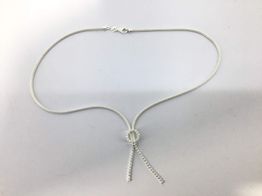 collar plata 925mm con circonita 23cm 