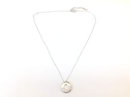 collar plata 925mm con circonita 19 5cm 