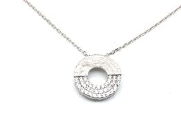 collar plata 925mm con circonita 19 5cm 