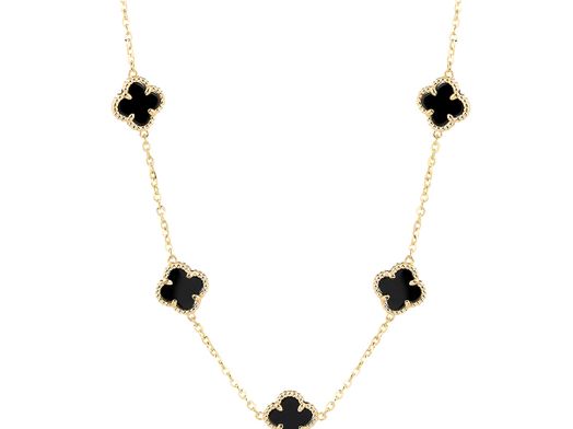 collar oro 18k con circonita 40cm 