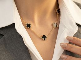 collar oro 18k con circonita 40cm 