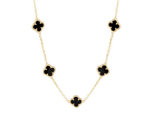 collar oro 18k con circonita 40cm 