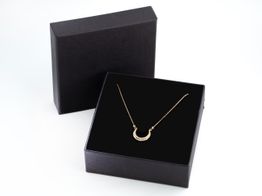 collar oro 18k con circonita 22cm 
