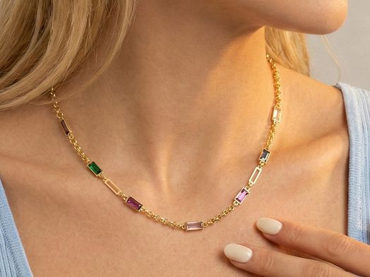 collar oro 18k 22cm 