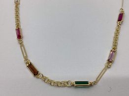 collar oro 18k 22cm 