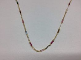 collar oro 18k 22cm 