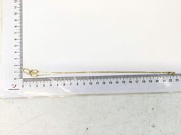 collar oro 18k con circonita 22cm