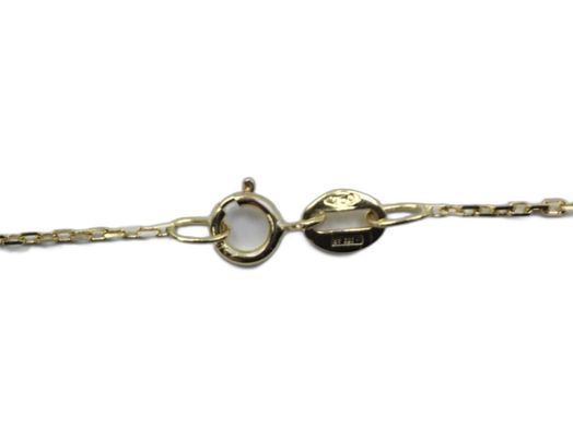 collar oro 18k con circonita 22cm 