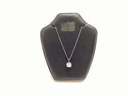 collar oro 18k con diamante de laboratorio 23cm 