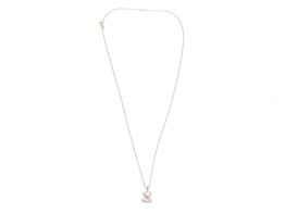 collar oro 18k con diamante de laboratorio 23cm 