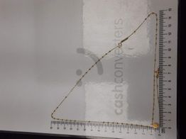 collar oro 18k 25cm 