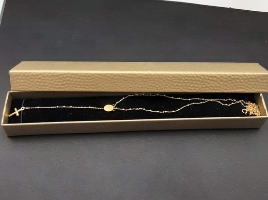 collar oro 18k 25cm 