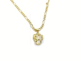 Collar Oro 18k Con Circonita 30cm