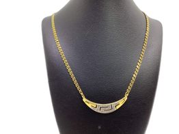 collar oro 18k con circonita 26cm 