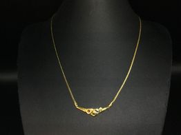 collar oro 18k 20cm 
