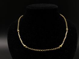 collar oro 18k 24cm 