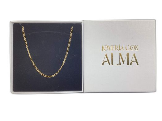 colar ouro 18k con sem pedra 31cm 