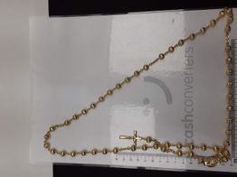 collar oro 18k 56cm 
