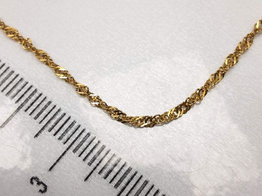 collar oro 18k 25cm 