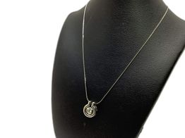 Collar Oro 18k Con Diamante 23cm