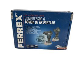 compressor port&aacute;til ferrex compresor e bomba de ar port&aacute;til 20v
