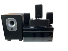 conjunto home cinema jbl harman avr 158/230