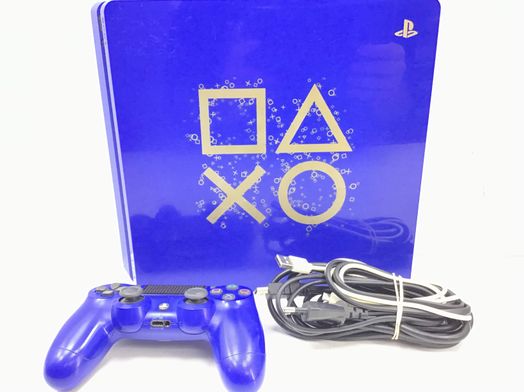 sony ps4 slim 500 gb days of play azul edition
