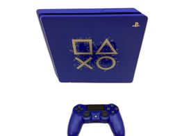sony ps4 slim 500 gb days of play azul edition