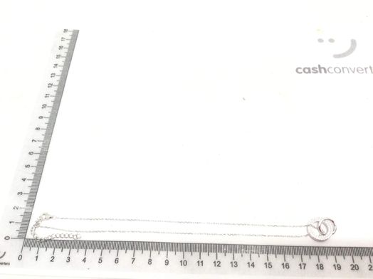 corrente prata 925mm com pedra con circonita 22cm 