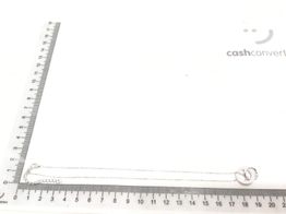 corrente prata 925mm com pedra con circonita 22cm 