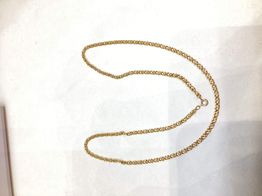 cadena hombre oro 18kt hueca tigre-perdiz